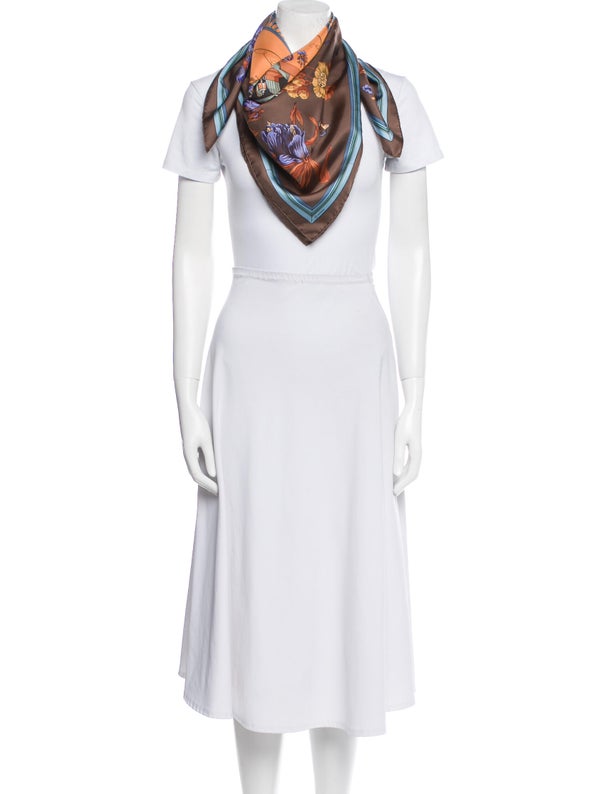 Hermès Quai Aux Fleurs Silk Scarf