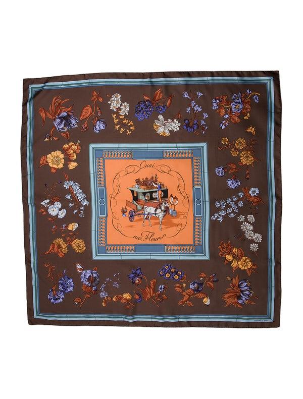 Hermès Quai Aux Fleurs Silk Scarf