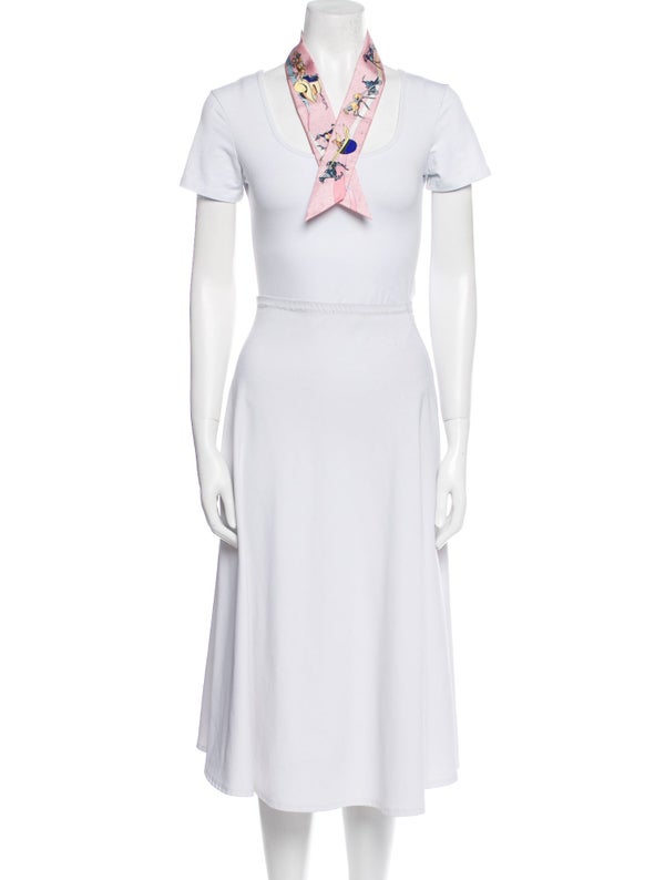 Hermès Space Derby Silk Twilly Scarf W/ Tags