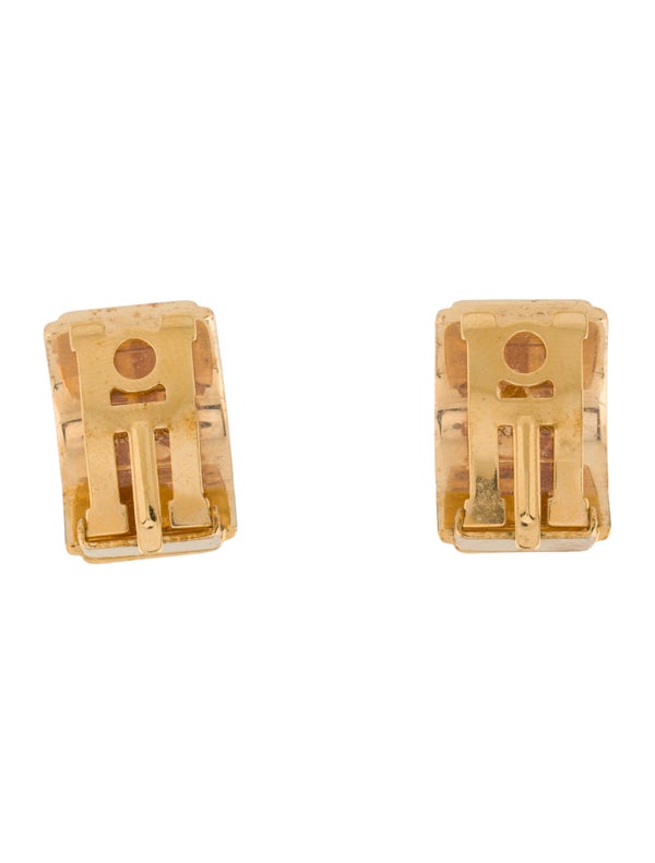 Hermès Vintage Enamel Clip-On Earrings