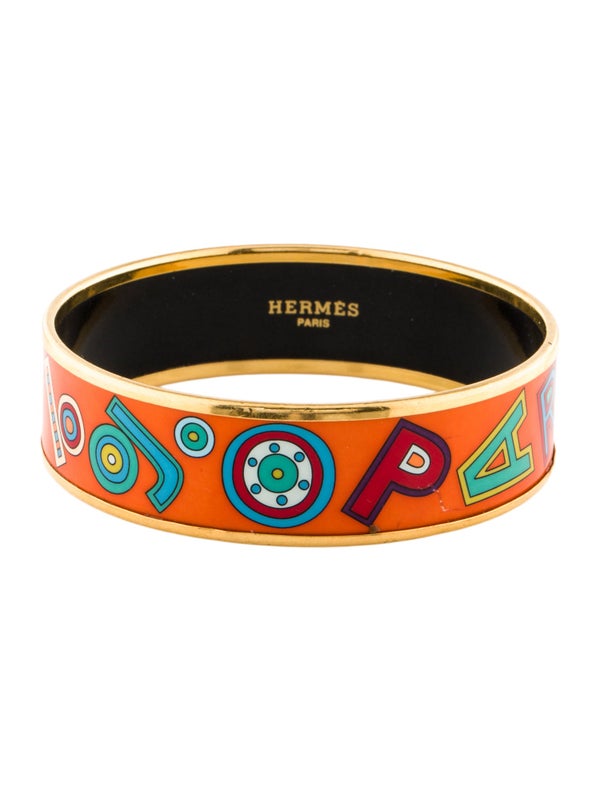 Hermès Wide Enamel Bangle