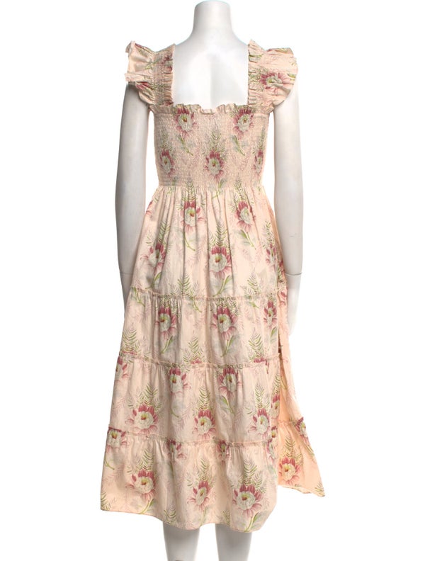 Hill House Home Floral Print Midi Length Dress