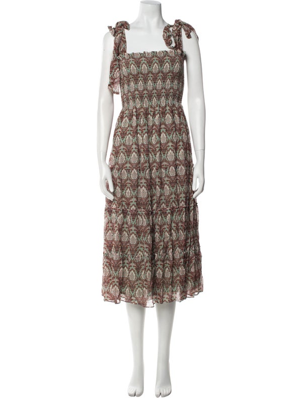 Hill House Home Printed Midi Length Dress w/ Tags