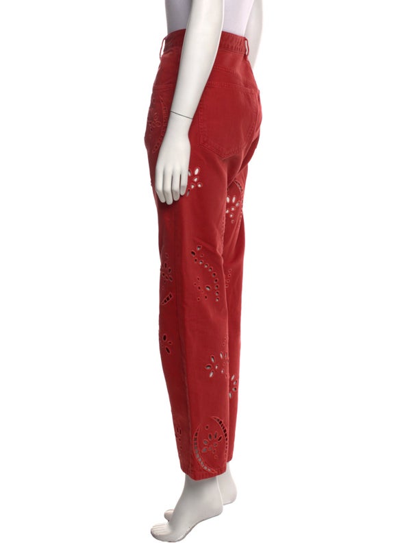 Isabel Marant Patterned Straight Leg Pants