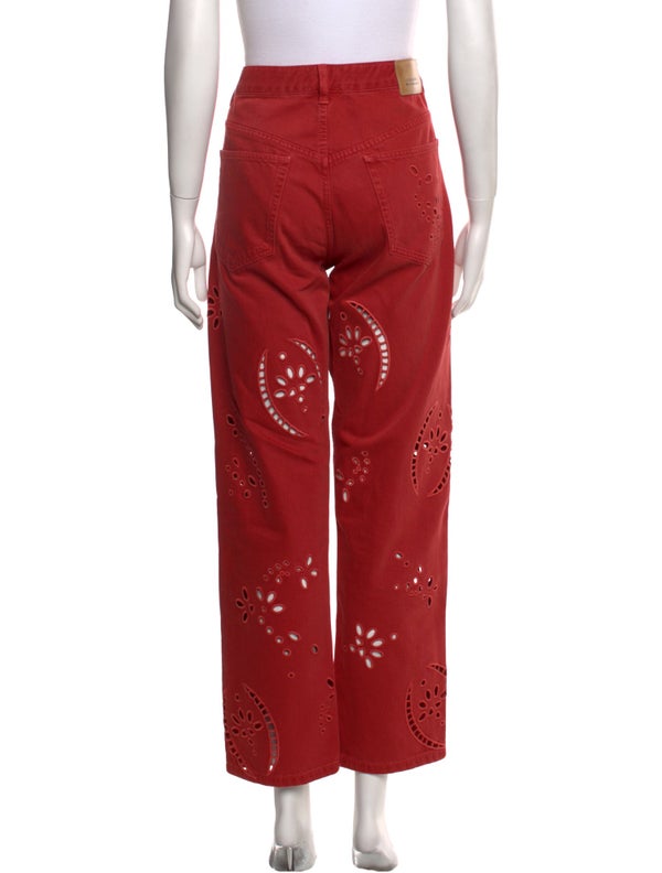 Isabel Marant Patterned Straight Leg Pants