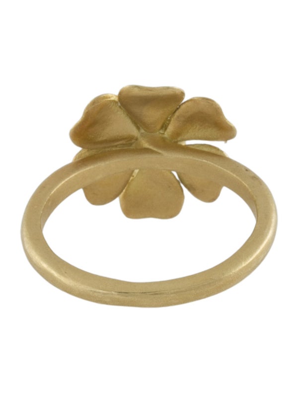 Jamie Wolf 18K Aquamarine Flower Ring