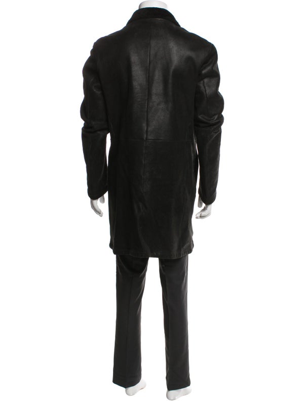 Jil Sander Leather Overcoat