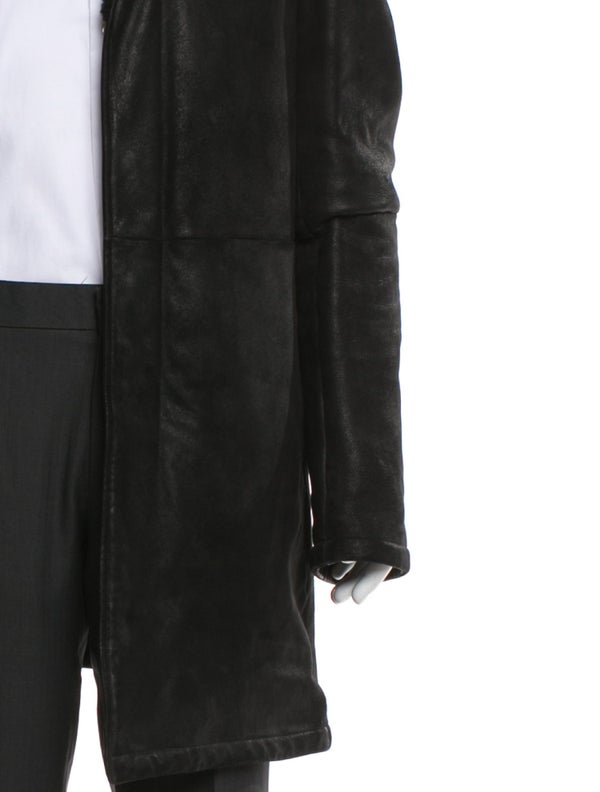 Jil Sander Leather Overcoat