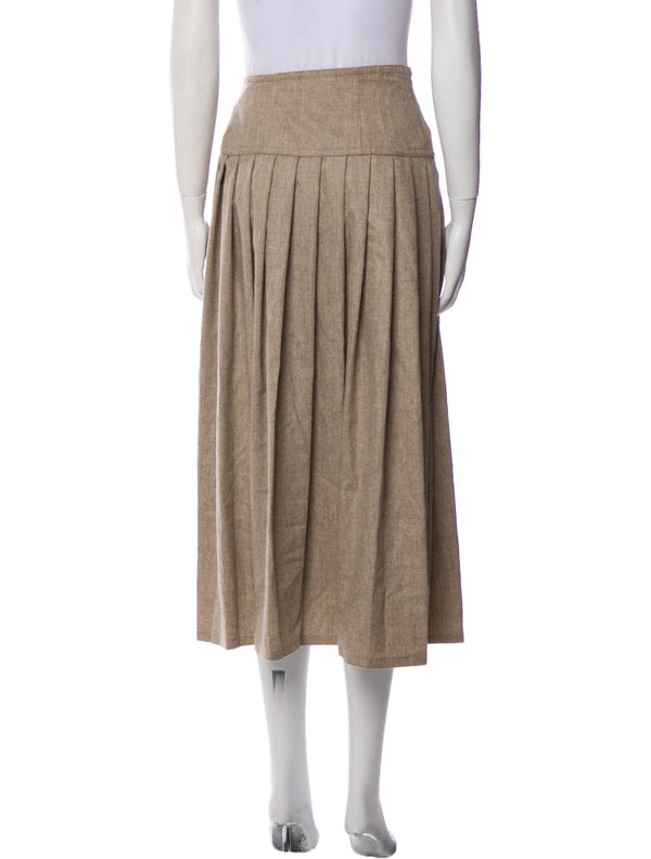 Jil Sander Virgin Wool Midi Length Skirt