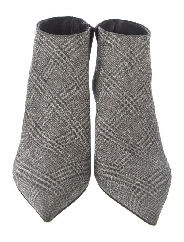 Jimmy Choo Glitter Plaid Print Boots