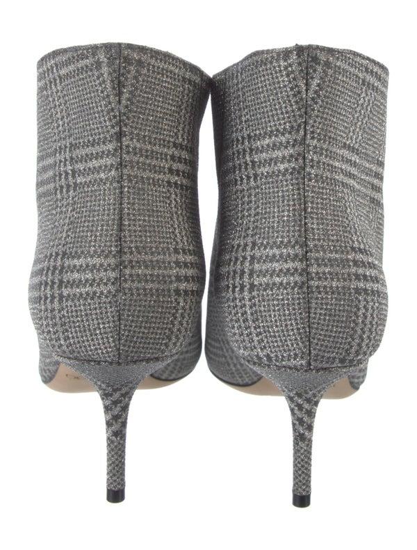 Jimmy Choo Glitter Plaid Print Boots