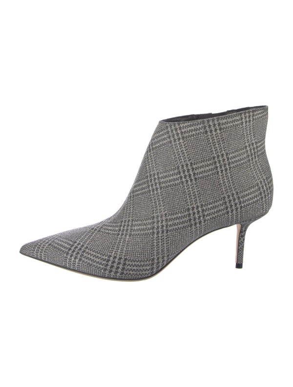 Jimmy Choo Glitter Plaid Print Boots
