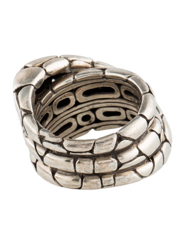 John Hardy Kali Pebble Crossover Ring