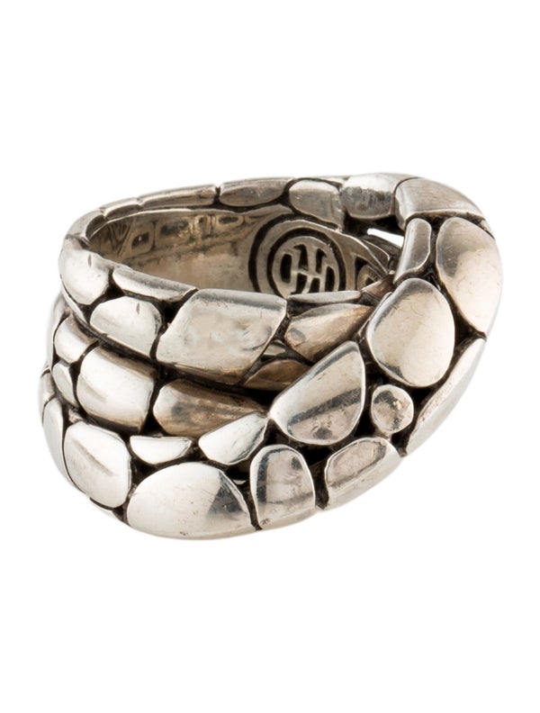 John Hardy Kali Pebble Crossover Ring