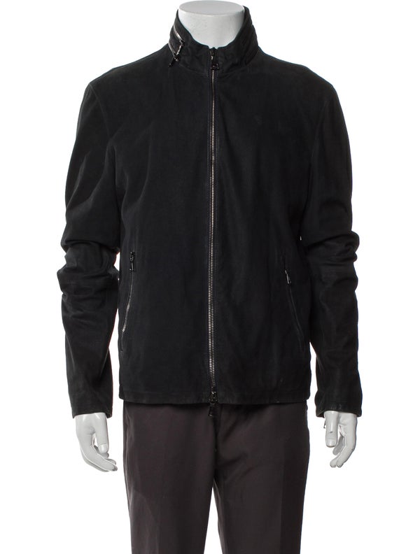 John Varvatos Suede Moto Jacket