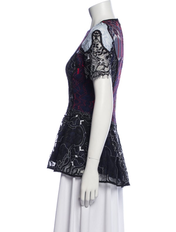 Jonathan Simkhai Nylon Lace Pattern Blouse