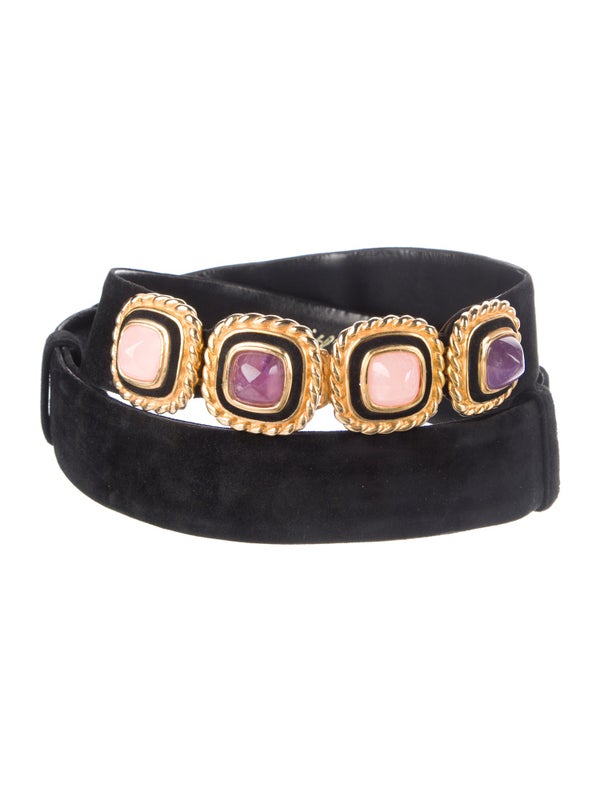 Judith Leiber Leather Belt