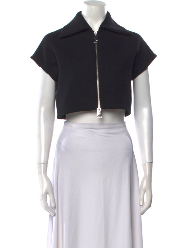 Khaite Short Sleeve Crop Top