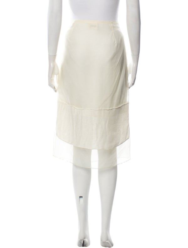 Khaite Silk Knee-Length Skirt