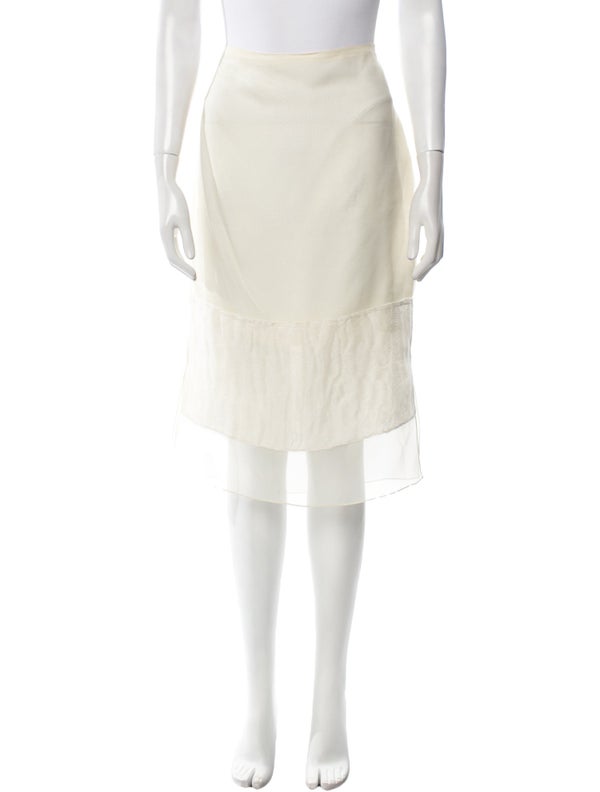 Khaite Silk Knee-Length Skirt