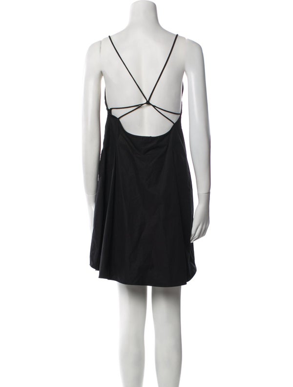 Khaite Square Neckline Mini Dress