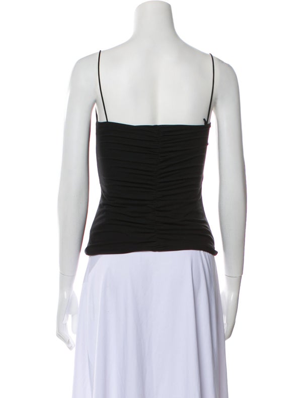 Khaite Square Neckline Sleeveless Crop Top