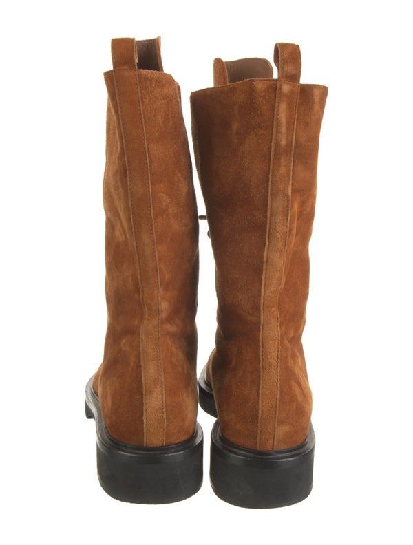 Khaite Suede Combat Boots