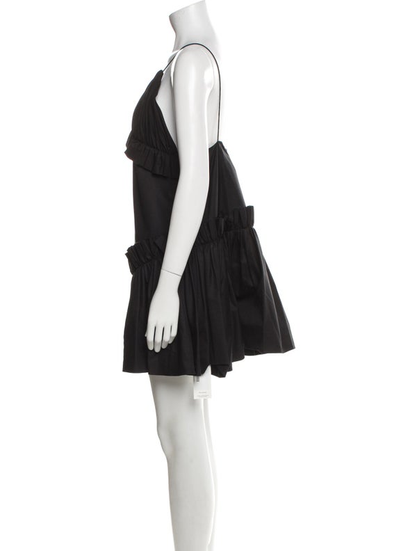 Khaite V-Neck Mini Dress