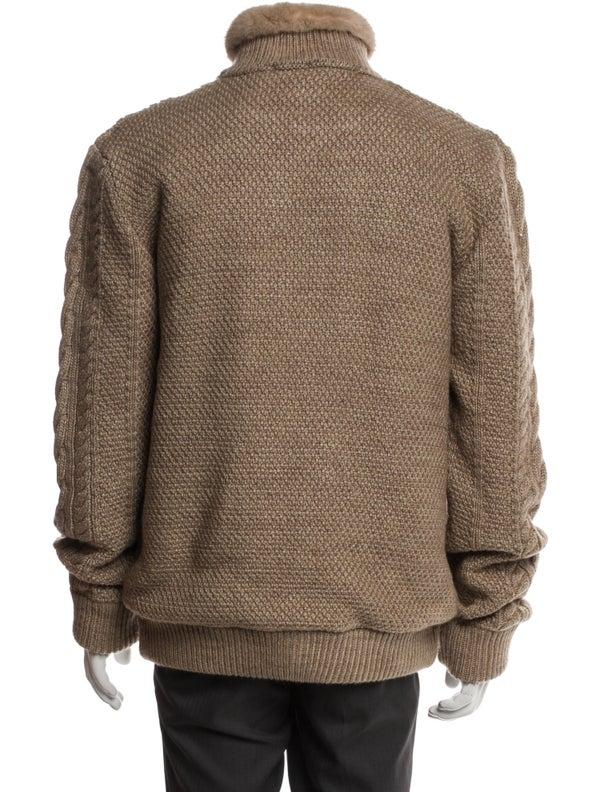 Kiton Mink-Lined Wool Jacket