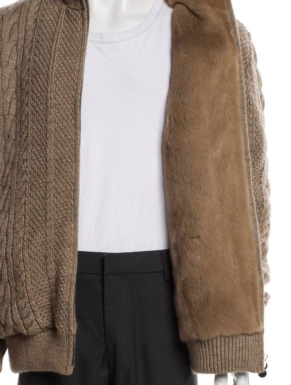 Kiton Mink-Lined Wool Jacket