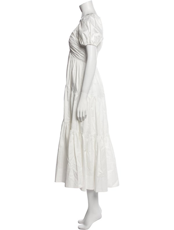 La Ligne V-Neck Long Dress