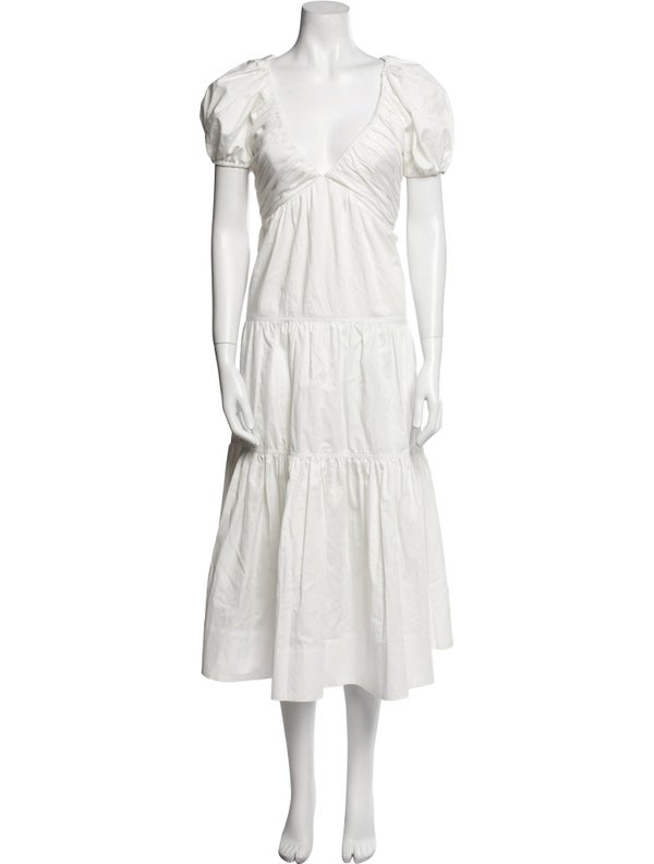 La Ligne V-Neck Long Dress