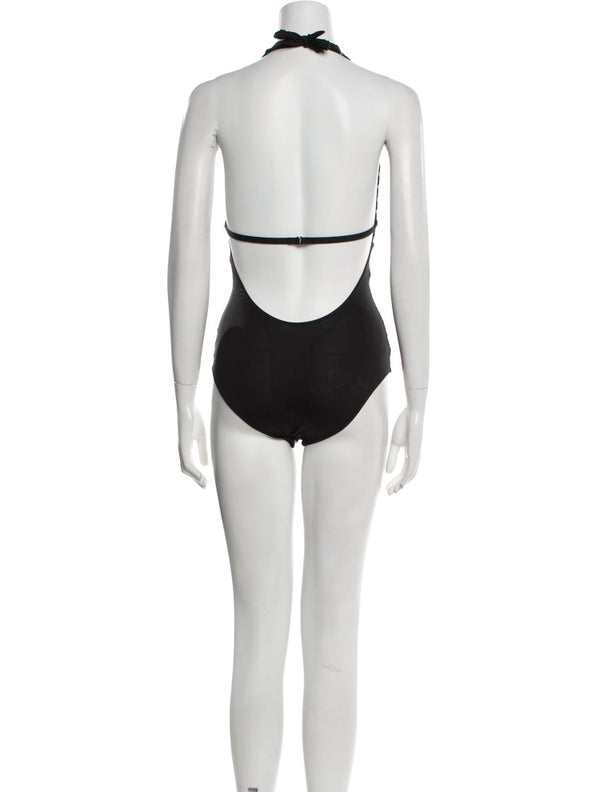 La Perla Striped Cutout Accent One-Piece