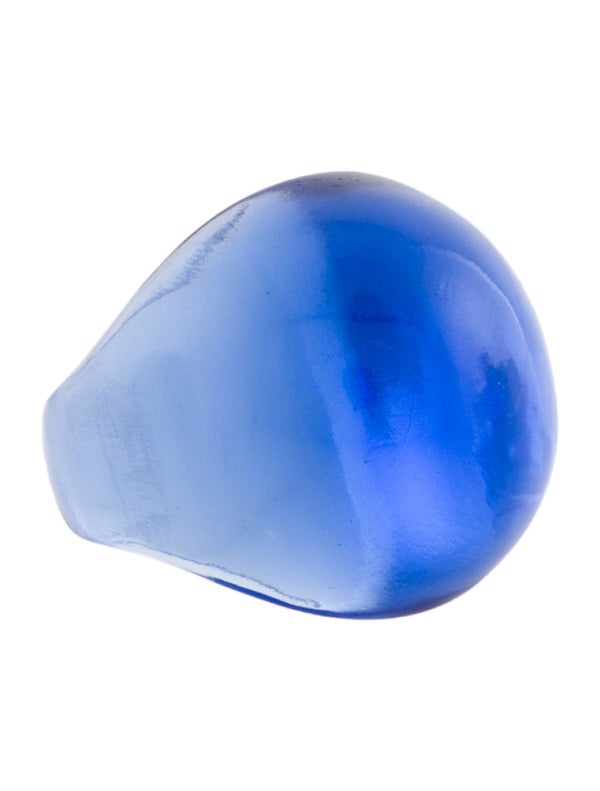 Lalique Glass Dome Cocktail Ring