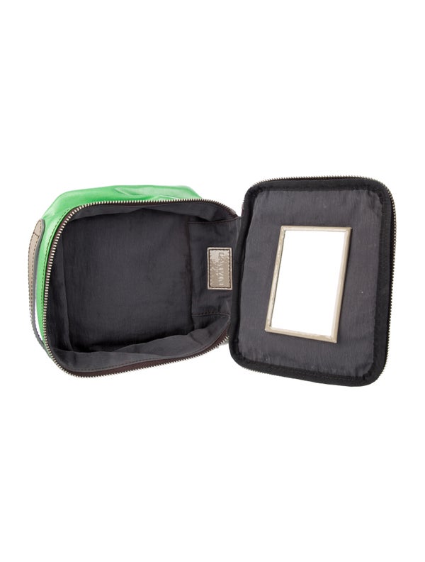 Lanvin Graphic Print Coated Canvas Cosmetic Bag