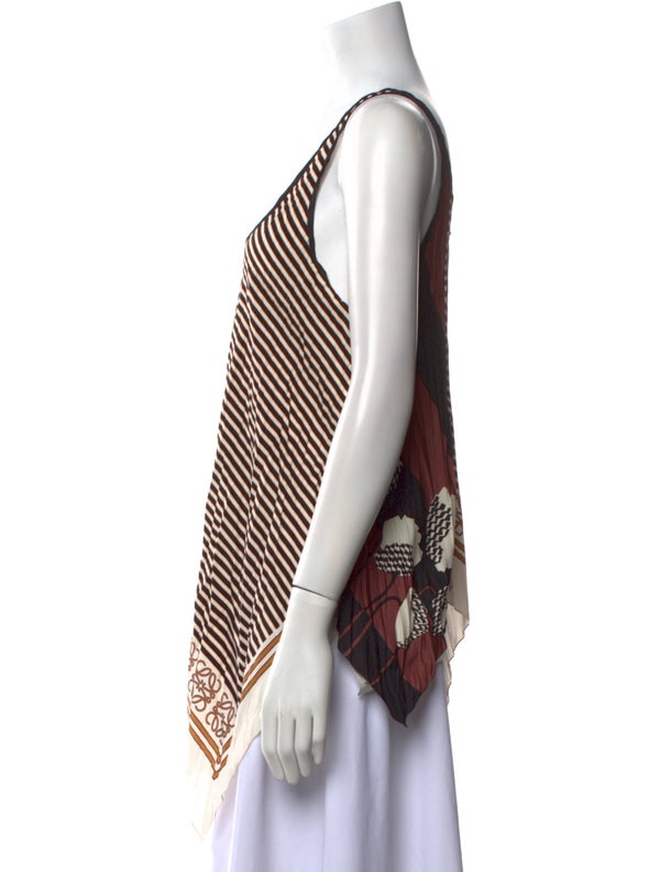 Loewe Paula's Ibiza Striped Scoop Neck Top W/ Tags