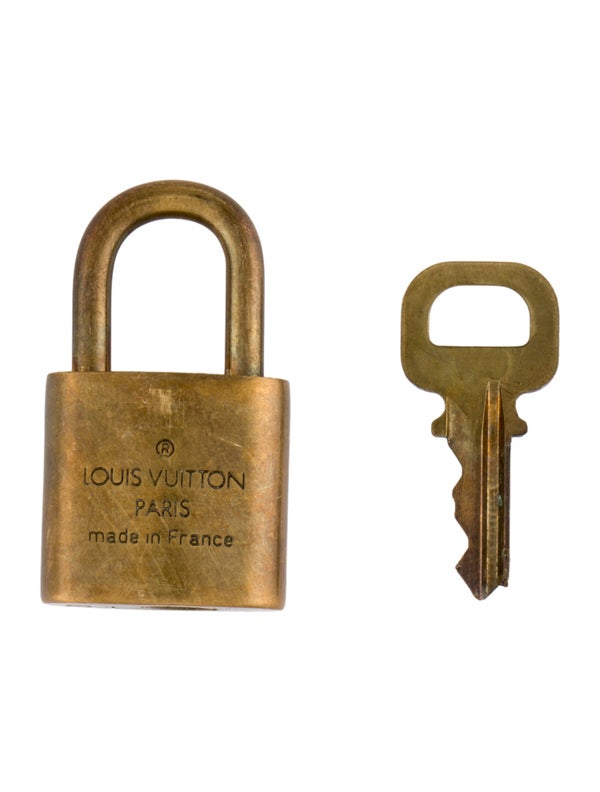 Louis Vuitton Brass Lock & Key Set
