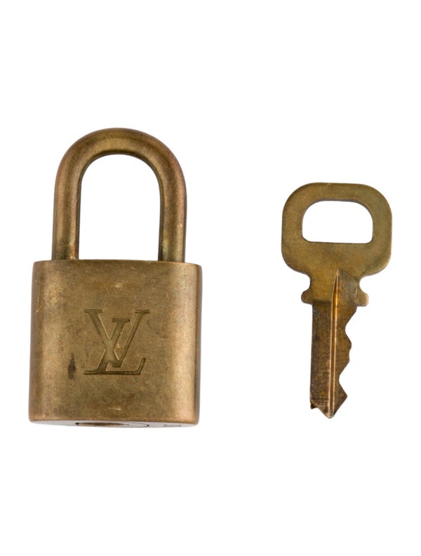 Louis Vuitton Brass Lock & Key Set