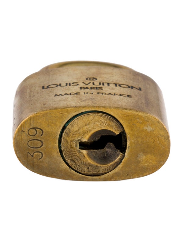 Louis Vuitton Brass Lock & Key Set