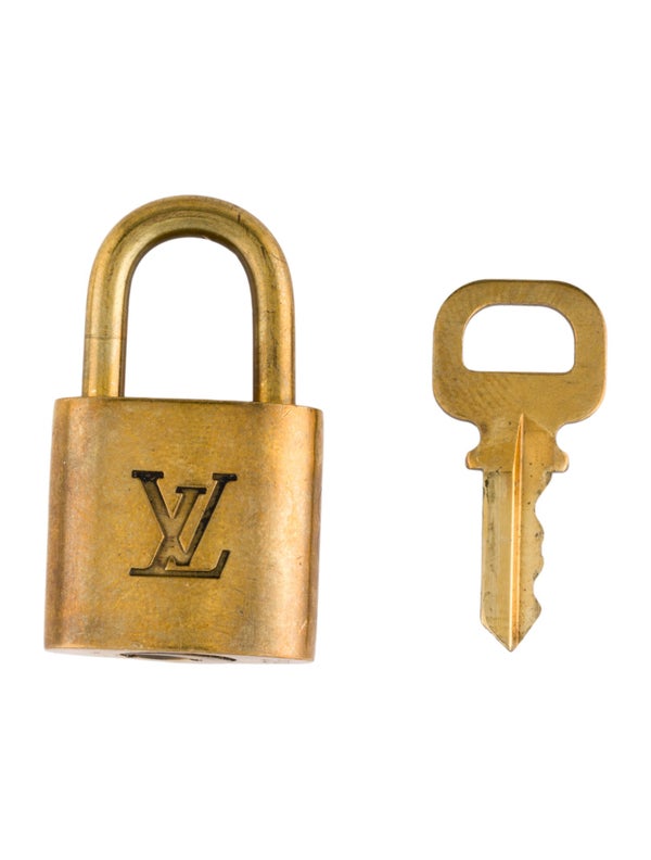 Louis Vuitton Brass Lock & Key Set