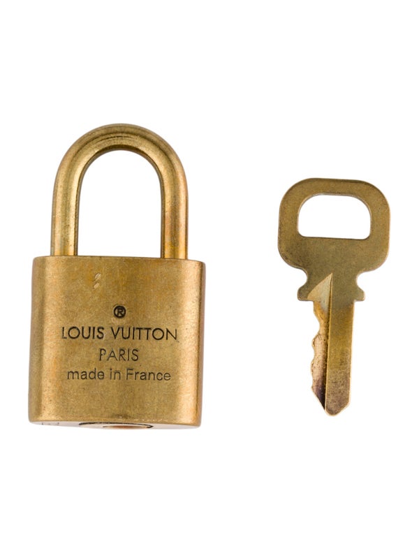 Louis Vuitton Brass Lock & Key Set