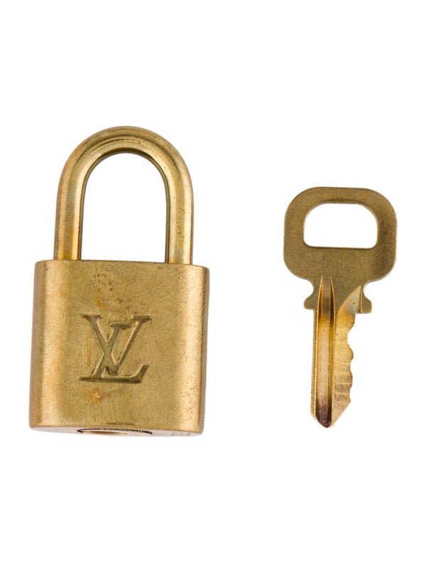 Louis Vuitton Brass Lock & Key Set