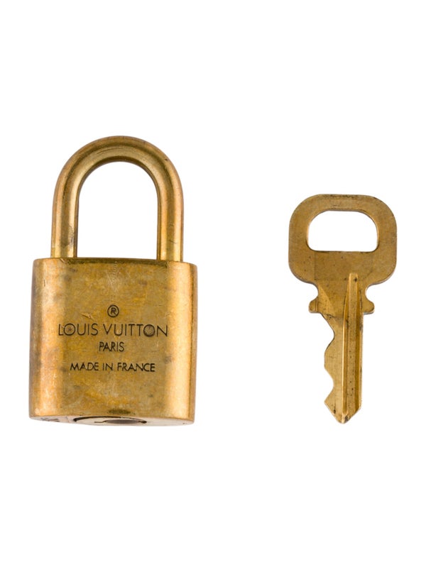 Louis Vuitton Brass Lock & Key Set