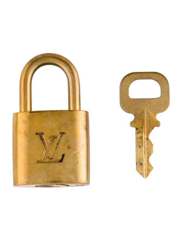 Louis Vuitton Brass Lock & Key Set