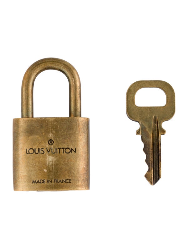 Louis Vuitton Brass Lock & Key Set