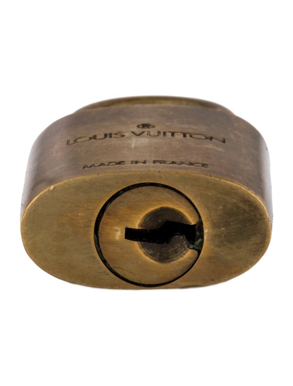Louis Vuitton Brass Lock & Key Set