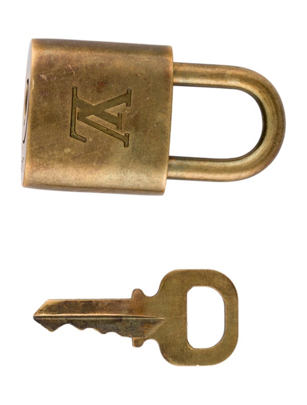 Louis Vuitton Brass Lock & Key Set