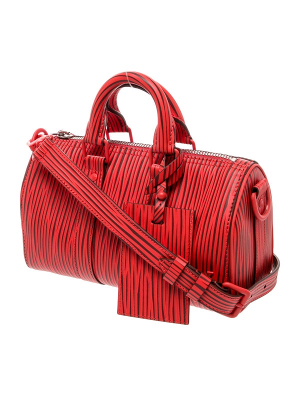 Louis Vuitton Leather Keepall Bandouliere 25