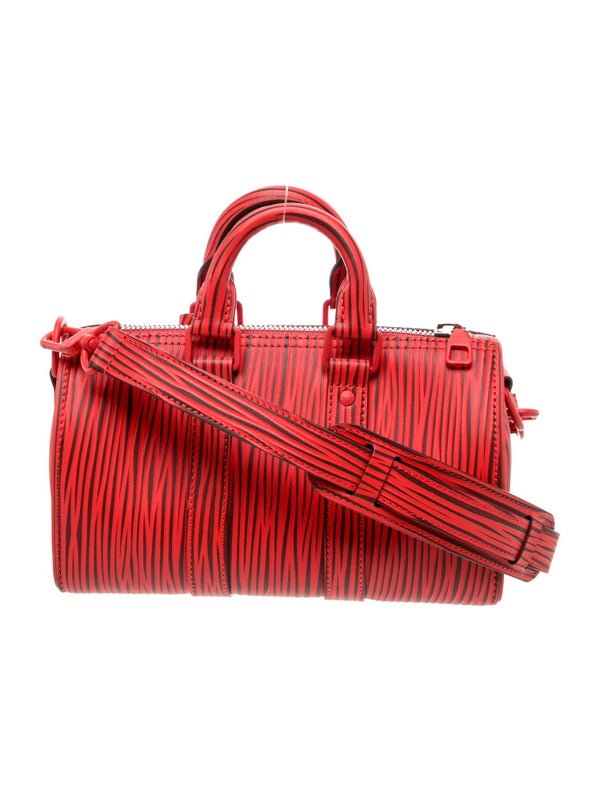 Louis Vuitton Leather Keepall Bandouliere 25