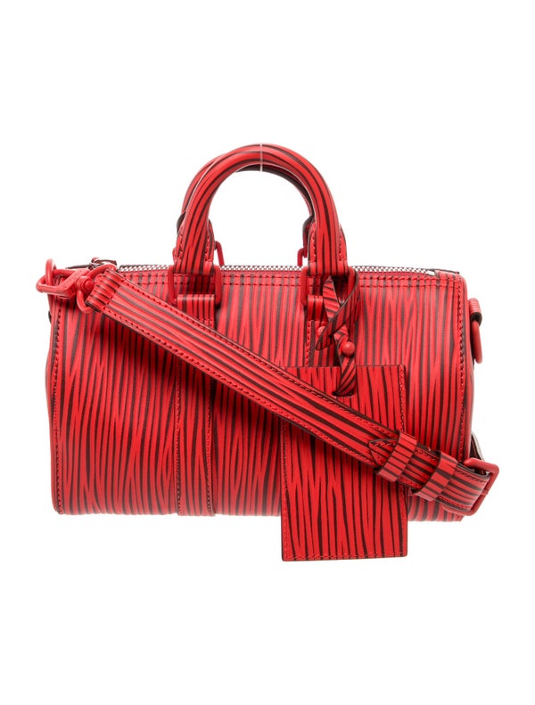 Louis Vuitton Leather Keepall Bandouliere 25